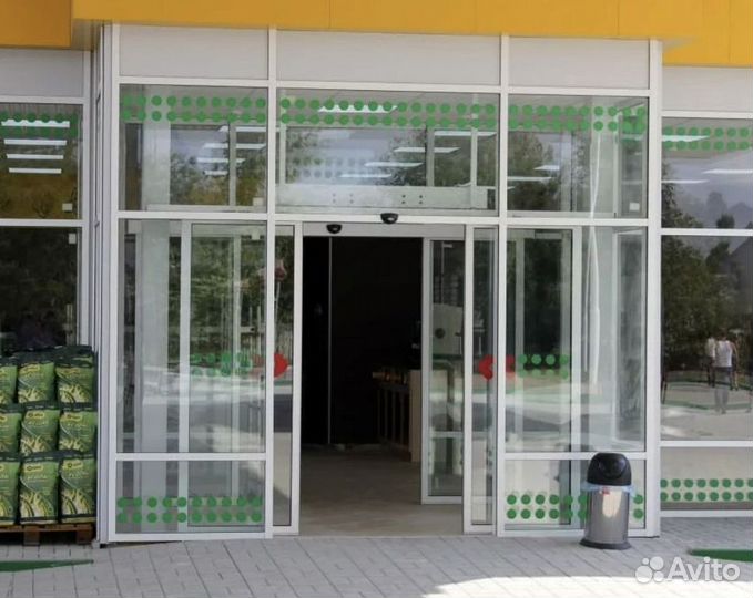 Раздвижные двери автоматические для магазинов