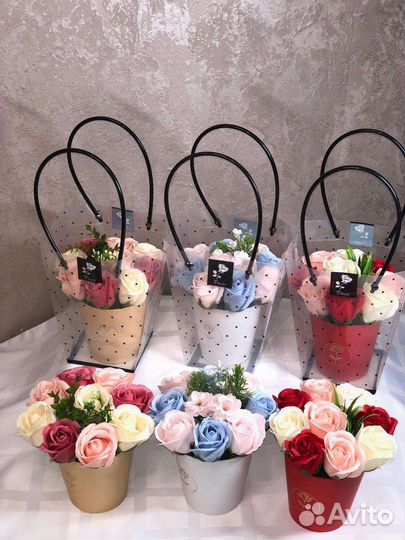 Букет из мыльных цветов к 1 сентября