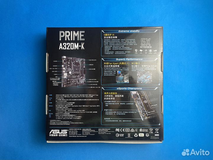 Материнская плата Asus prime A320 MK Новая