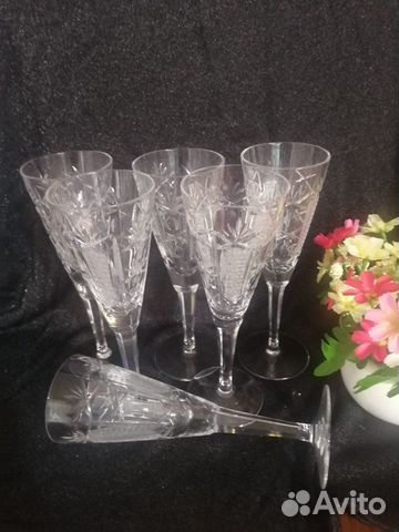 Фужеры хрустальные СССР