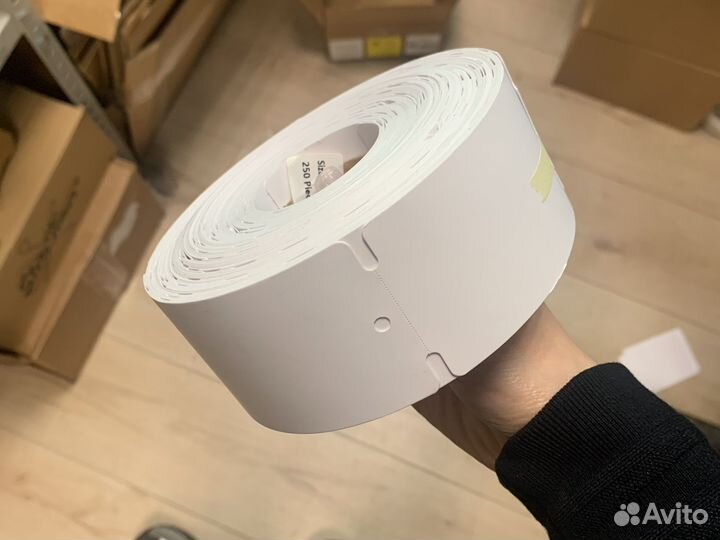 Картонная бирка в рулоне для печати 5*10 см