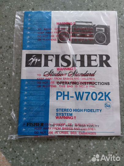 Fisher PH-W702K Инструкция на английском