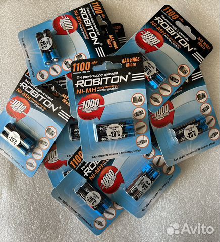 Аккумулятор robiton ааа/R03 1100mAh Ni-Mh