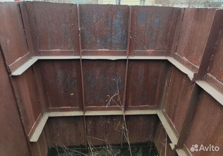 Бак для воды металлический 5 кубов металл 2 тонны