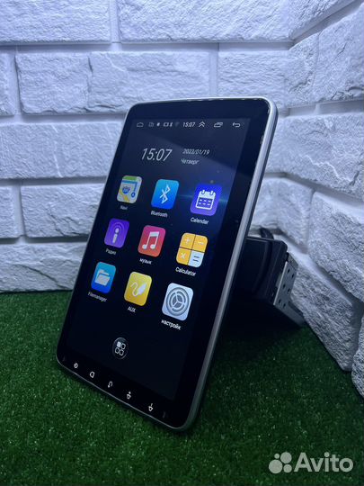 Автомагнитола 1DIN 10” с поворотным экраном