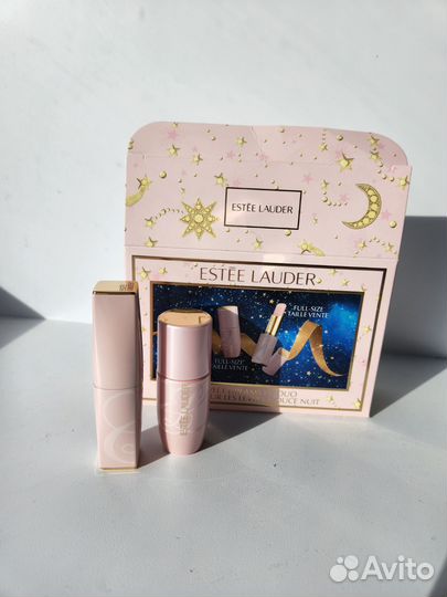 Estee lauder набор бальзам и сыворотка для губ