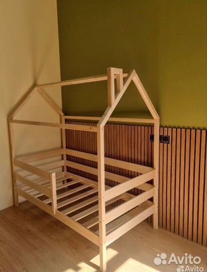 Кровать домик без покраски 190х80