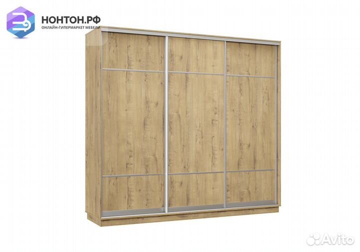 Шкаф-купе трёхдверный Фет бунратти