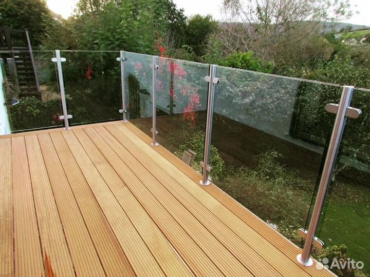 Ограждение со стеклом