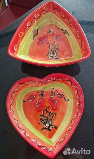 Керамика (майолика) тарелка/ салатник