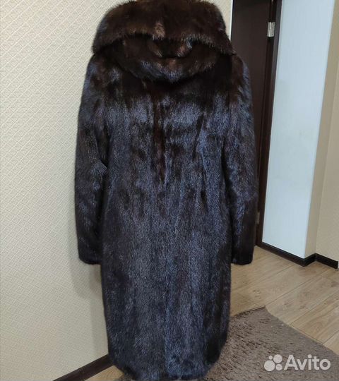 Шуба норковая с капюшоном 46 48