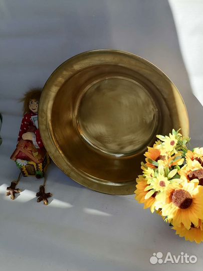 Латунный таз