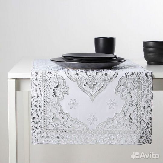 Салфетка ажурная для стола «Восток», 8440 см, пвх