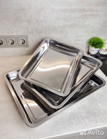 Набор противни для духовки 3 шт. Сталь
