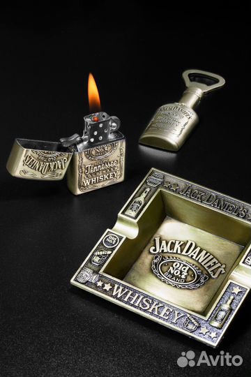 Набор Джек Дэниелс: пепельница,зажигалка и открыв