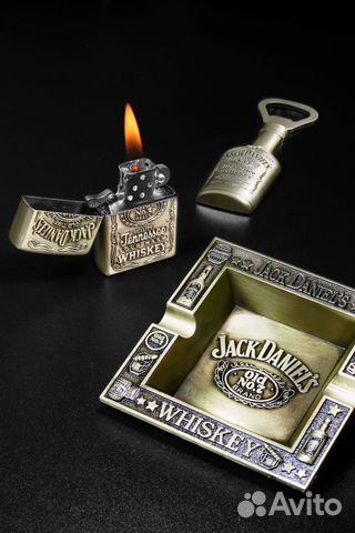 Набор Джек Дэниелс: пепельница,зажигалка и открыв
