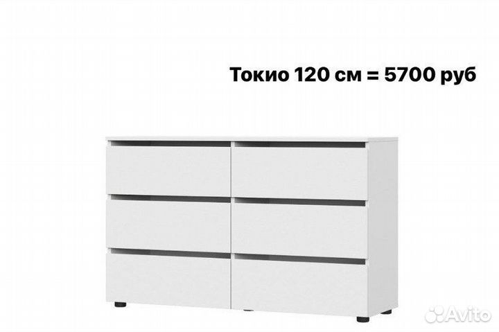 Комоды белые аналог IKEA