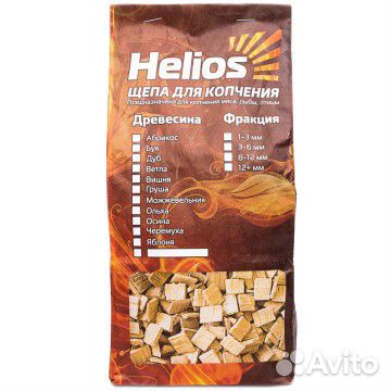 Щепа для копчения (вишня) 2 л Helios