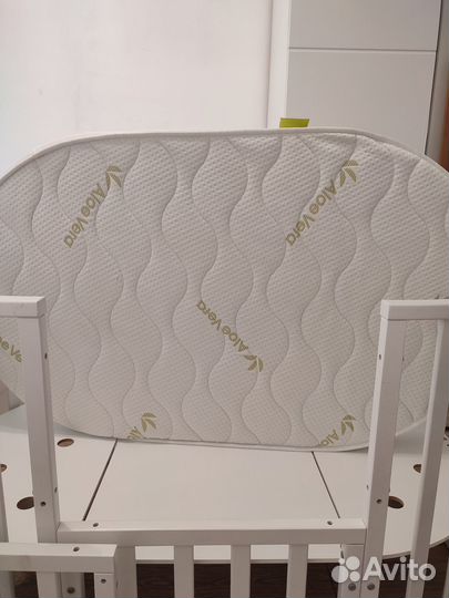 Продам кроватку-трансформер+ортопедический матрац