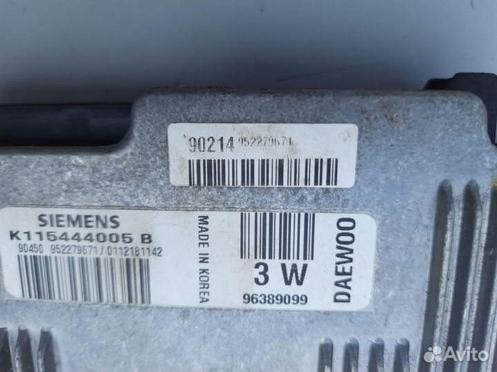 Блок управления двигателем Daewoo Matiz