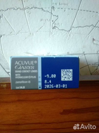Линзы контактные acuvue oasys