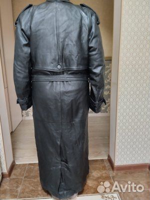 Плащ кожаный мужской
