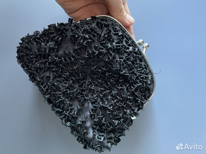 Клатч черный вечерний