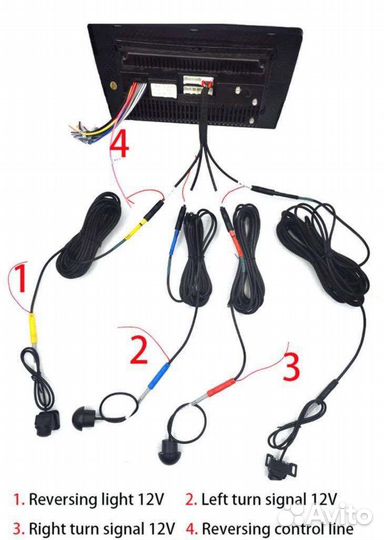 Камеры кругового обзора 360 1080p HD 4шт