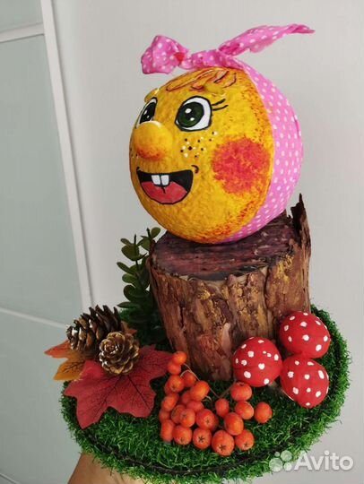 Поделка в сад, школу из природных материалов