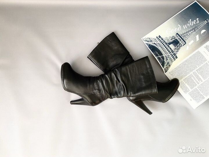 Сапоги демисезонные женские натуральная кожа 38 р