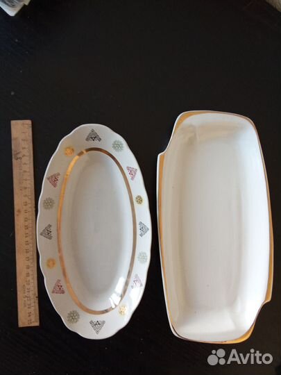 Большая ваза Новое блюдо Селедочница Тарелки свч