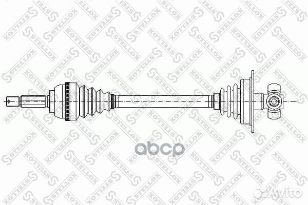 Привод левый 690mm, 24160 Dacia Logan 1.4-1.6i