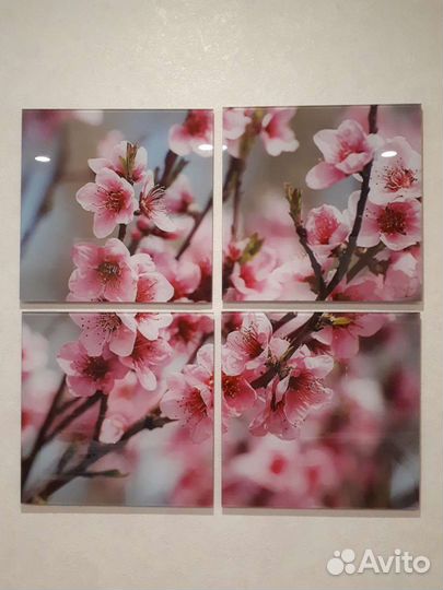 Картина на стекле из 4 частей