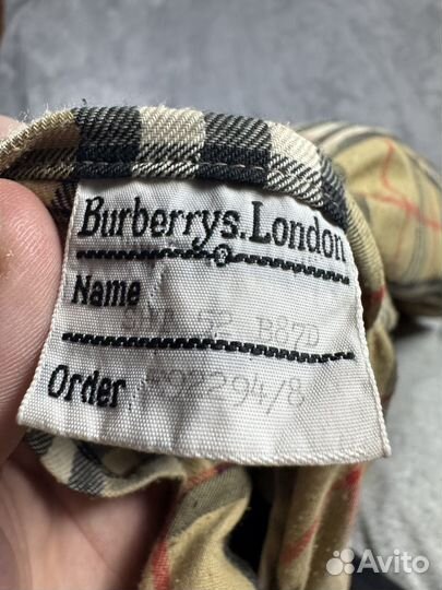 Burberry плащ тренч vintage 90s оригинал