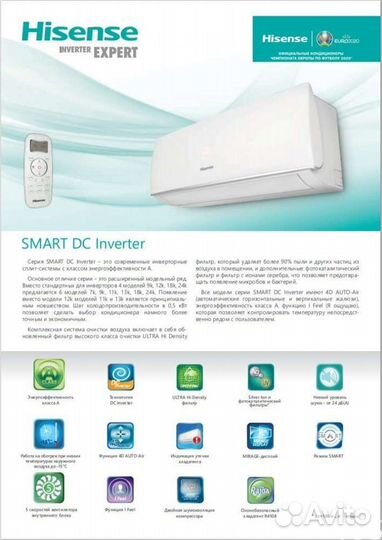 Инверторный Hisense Smart DC 07