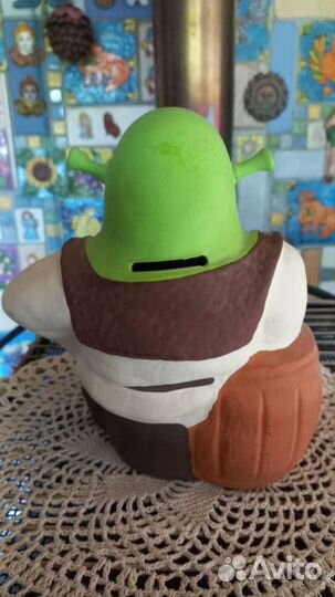 Шрек копилка керамика