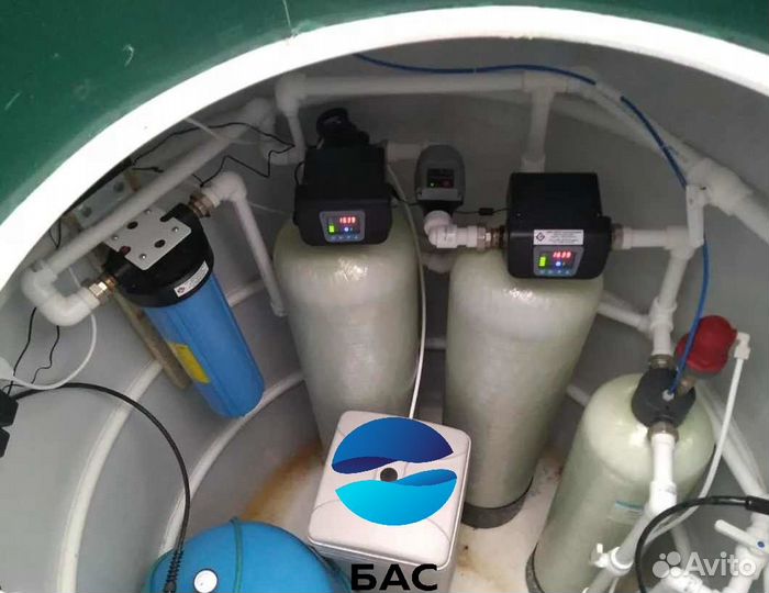 Фильтр обезжелезивания и умягчения воды 1,8 куб/ч