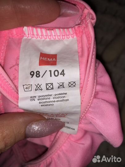 Купальник hema для девочки 98-104