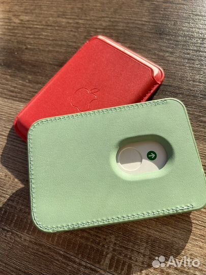 Apple leather wallet (кошелек MagSafe)