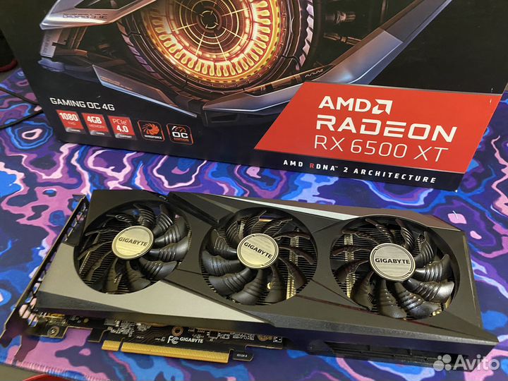 Видеокарта rx6500xt4 гб