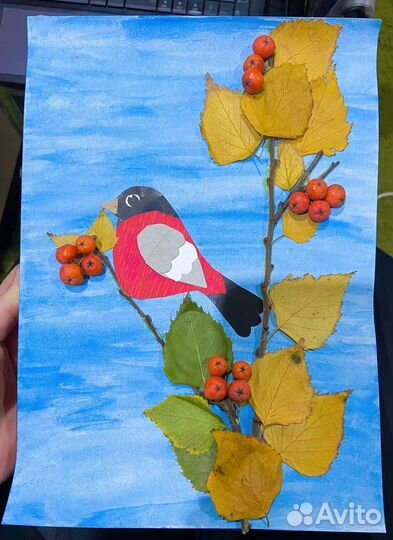 Осенняя подделка в сад и школу