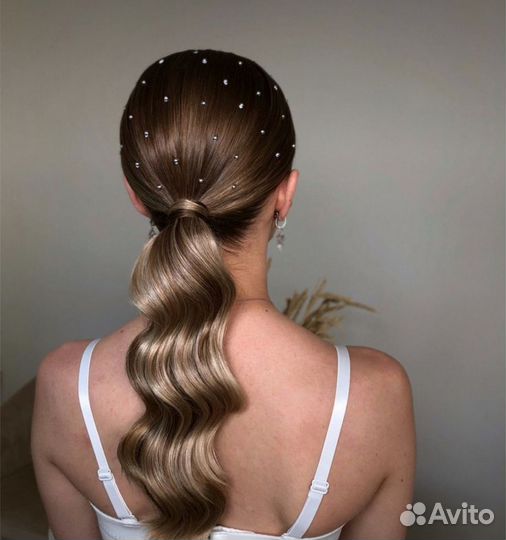 Макияж+локоны