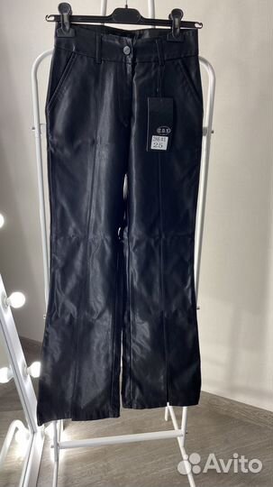 Брюки кожаные