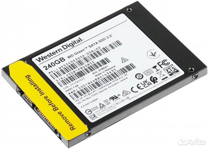 SSD жесткий диск WD Green WDS240G3G0A 240гб, 2.5