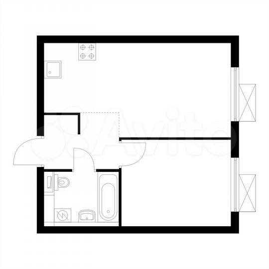 1-к. квартира, 35,9 м², 17/25 эт.