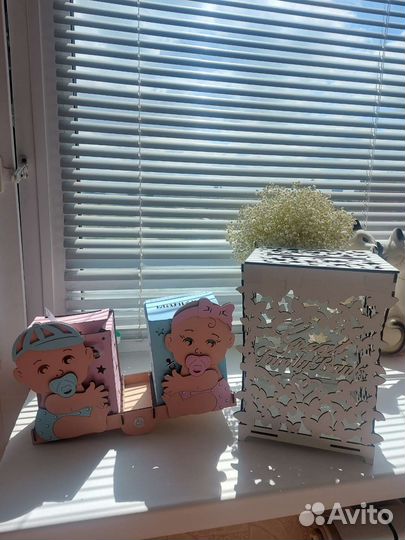 Свадебный сундук для денег + весы на мал/дев