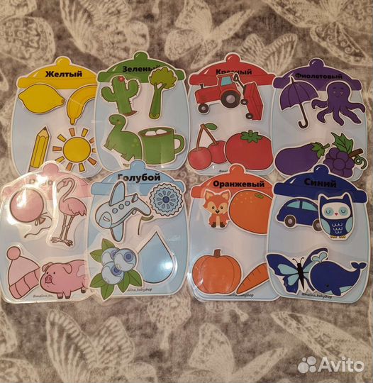 Развивающая игра,Набор цветных баночек8 шт