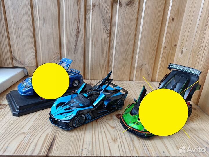 Модели Lamborghini и Bugatti 1:24
