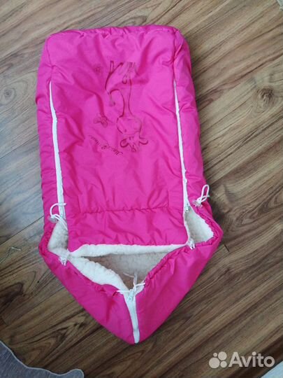 Зимний конверт в коляску санки