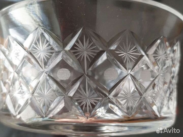 Хрустальные, бокалы и рюмочки снежинка